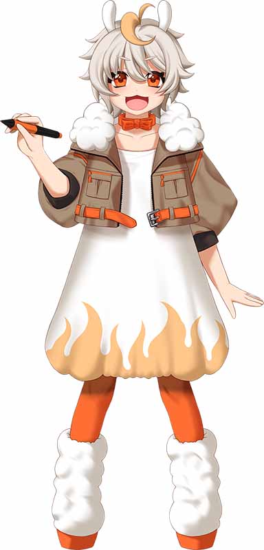 アニメスタイル キャラクターイラスト 2L判サイズ VTuberモデルを作ろう！≪イラスト編≫ | FireAlpaca マニュアル