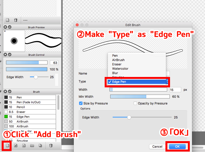 Diagram：Create Edge Pen