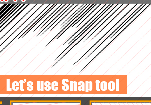 Let’s use Snap tool