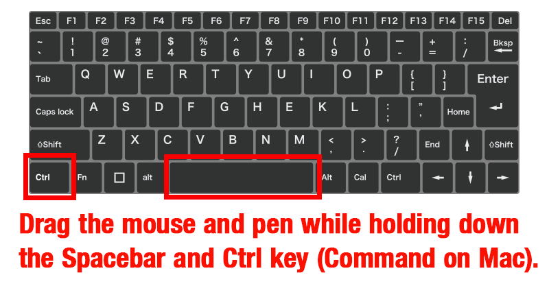 command spacebar