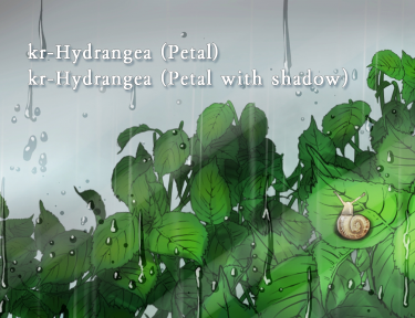 Brush :kr-Hydrangea (Petal),kr-Hydrangea (Petal with shadow）