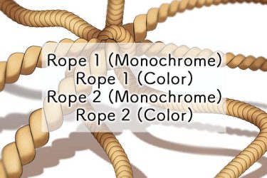Brush:Rope 1 (Monochrome),Rope 1 (Color),Rope 2 (Monochrome),Rope 2 (Color)