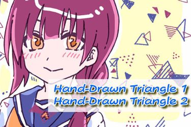 Brush:Hand-Drawn Triangle 1,Hand-Drawn Triangle 2