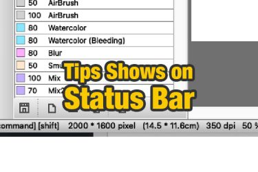 Tips Shows on Status Bar