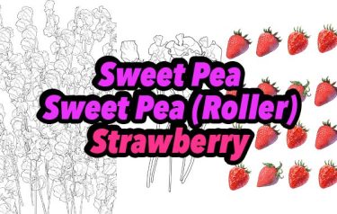 Brush：Sweet Pea, Sweet Pea (Roller), Strawberry
