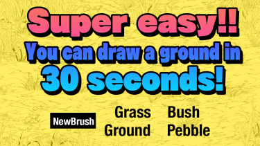 Brush：Grass, Bush, Ground, Pebble