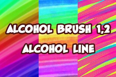 Brush：Alcohol brush 1・2, Alcohol line