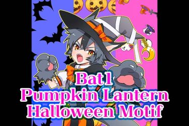 Brush：‘Bat1′ & ‘Pumpkin Lantern’ & ‘Halloween Motif’